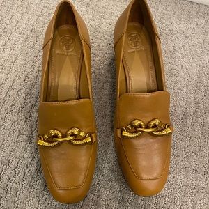 Tory Burch Tan Jessa Pump Loafer